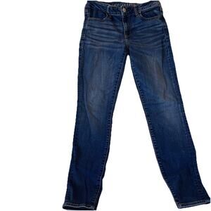 American Eagle Outfitters Women’s Next Level Stretch Blue Skinny Jeans Size 10